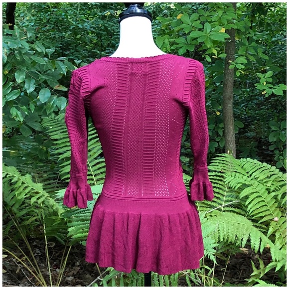 ⭐️Torn by Ronny Kobo Kimberly Knit Peplum top - Picture 5 of 7